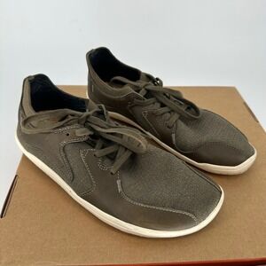 VivoBarefoot Natural Primus Asana III Olive Leather Sneaker Shoe Women's 38 US 7